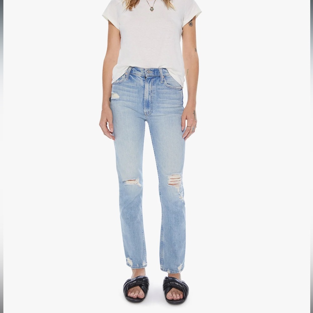 Mother Denim High Waisted Rider Skimp Jeans